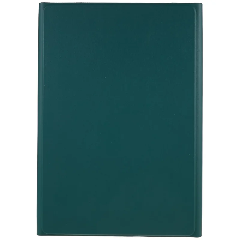For Samsung Galaxy Tab S7+ (T970 / S7FE T730 T733) / S8+ Bluetooth-compatible Keyboard Case with PU Leather Cover Wireless Keyboard Protective Case - Green