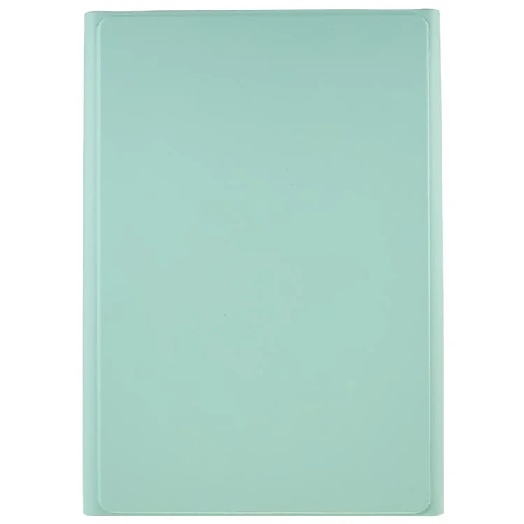Para Samsung Galaxy Tab S7+(t970 / S7FE T730 T733) / Case de Teclado S8+ Bluetooth Con Caja de Protección de Teclado Inalámbrico de Cubierta de Cuero PU - Menta Verde