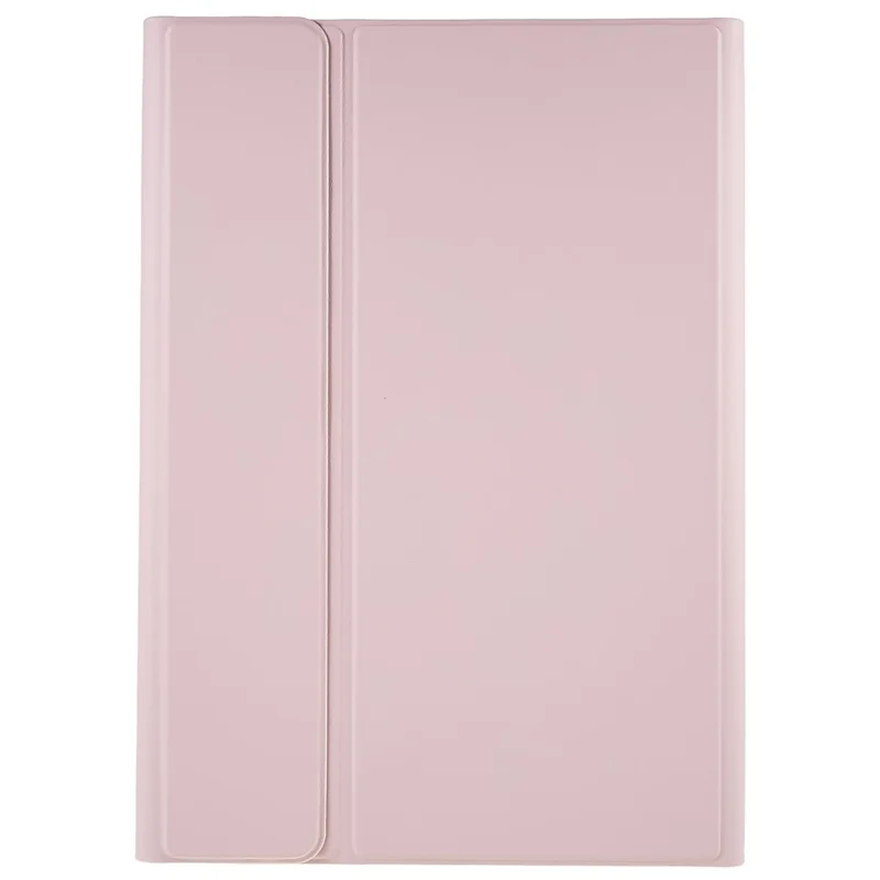 Funda con teclado inalámbrico compatible con Bluetooth para Samsung Galaxy Tab S7+ (T970 / S7FE T730 T733) / S8+, carcasa de cuero PU, funda protectora - Rosa