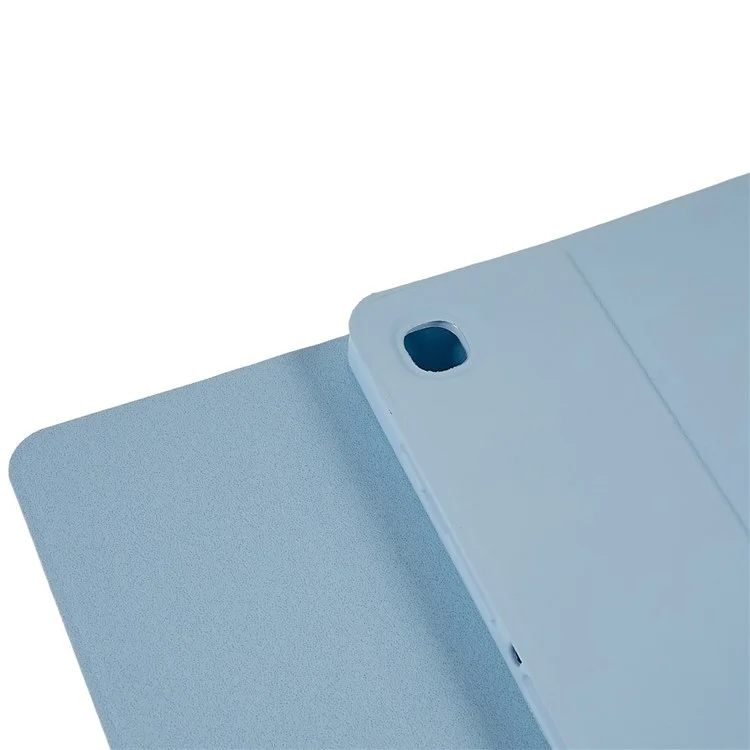 SK-T500 Para Samsung Galaxy Tab A7 10.4 (2020) / (2022) T500 / T505 Funda de Teclado Bluetooth con Soporte de Cuero PU - Azul Bebé