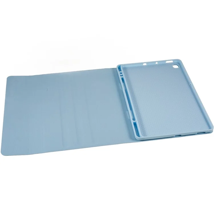 SK-T500 Para Samsung Galaxy Tab A7 10.4 (2020) / (2022) T500 / T505 Funda de Teclado Bluetooth con Soporte de Cuero PU - Azul Bebé