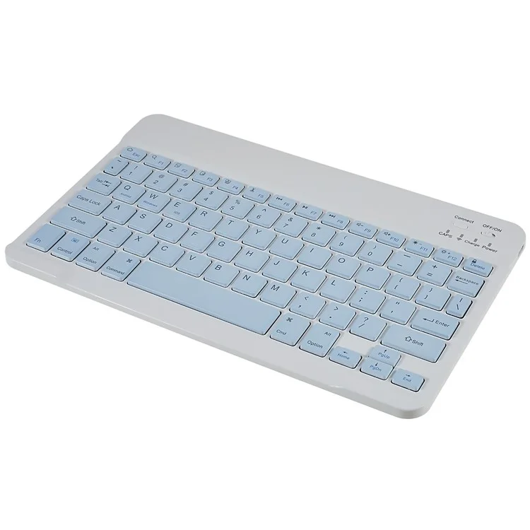 SK-T500 Para Samsung Galaxy Tab A7 10.4 (2020) / (2022) T500 / T505 Funda de Teclado Bluetooth con Soporte de Cuero PU - Azul Bebé