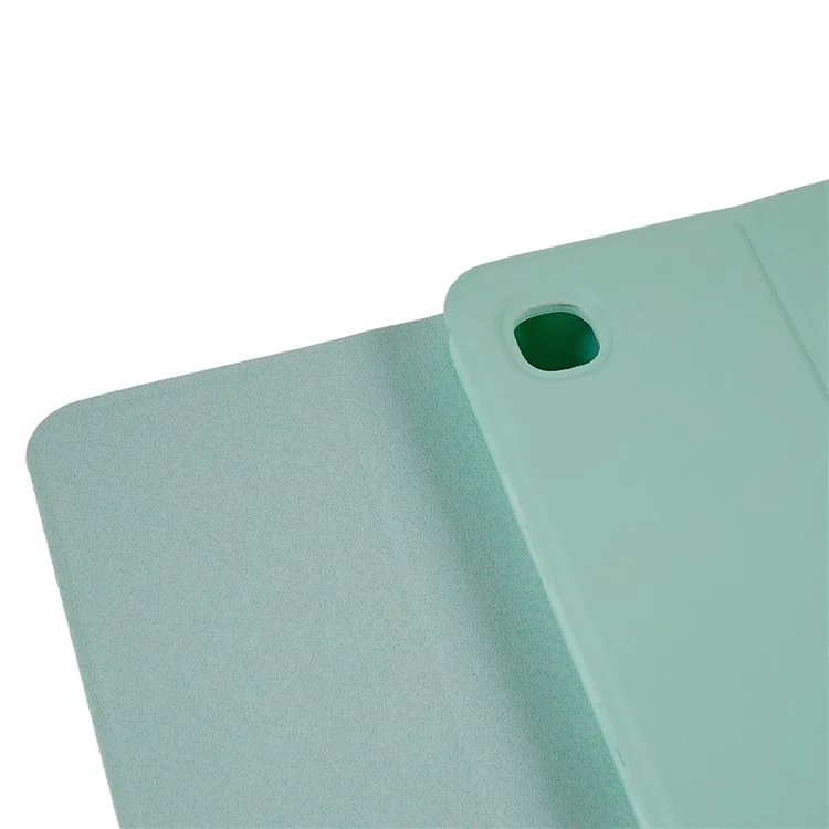 SK-T500 Pour Samsung Galaxy Tab A7 10.4 (2020) T500 / T505 PU en Cuir Stand Comprimé Couvercle de Protection Avec Clavier Bluetooth Détachable - Menthe Verte