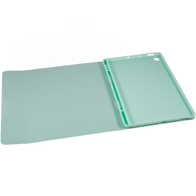 SK-T500 Pour Samsung Galaxy Tab A7 10.4 (2020) T500 / T505 PU en Cuir Stand Comprimé Couvercle de Protection Avec Clavier Bluetooth Détachable - Menthe Verte