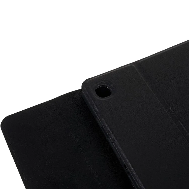 SK-T500 For Samsung Galaxy Tab A7 10.4 (2020) / (2022) T500 / T505 Keyboard Protective Tablet Case PU Leather Folio Stand Cover - Black