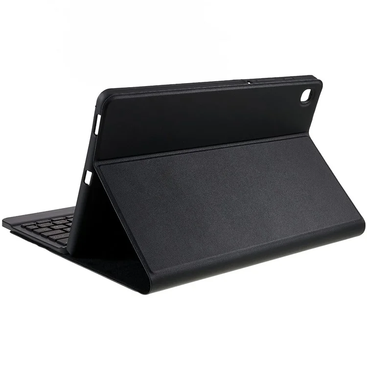 SK-T500 For Samsung Galaxy Tab A7 10.4 (2020) / (2022) T500 / T505 Keyboard Protective Tablet Case PU Leather Folio Stand Cover - Black