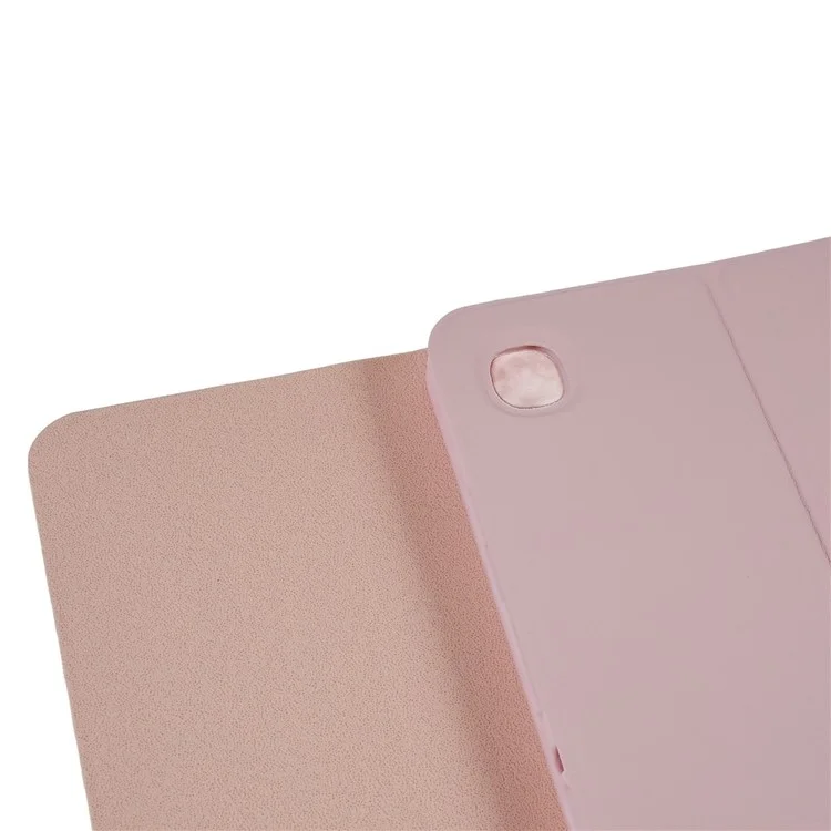 SK-T500 Pour Samsung Galaxy Tab A7 10.4 (2020) T500 / T505 Rétroloré de Caravale de Clavier Pour Tablette de Protection PU en Cuir en Cuir Stand Anti-rayon de Couverture - Rose