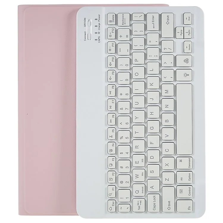 SK-T500 Pour Samsung Galaxy Tab A7 10.4 (2020) T500 / T505 Rétroloré de Caravale de Clavier Pour Tablette de Protection PU en Cuir en Cuir Stand Anti-rayon de Couverture - Rose