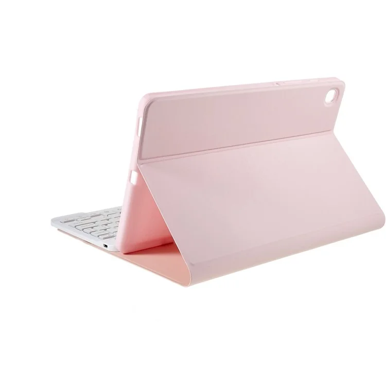 SK-T500 Pour Samsung Galaxy Tab A7 10.4 (2020) T500 / T505 Rétroloré de Caravale de Clavier Pour Tablette de Protection PU en Cuir en Cuir Stand Anti-rayon de Couverture - Rose