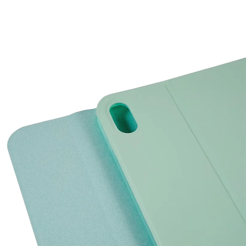 SK-1099 For iPad (2025) / 10.9 (2022) PU Leather Tablet Stand Cover with Bluetooth-Compatible Keyboard - Green