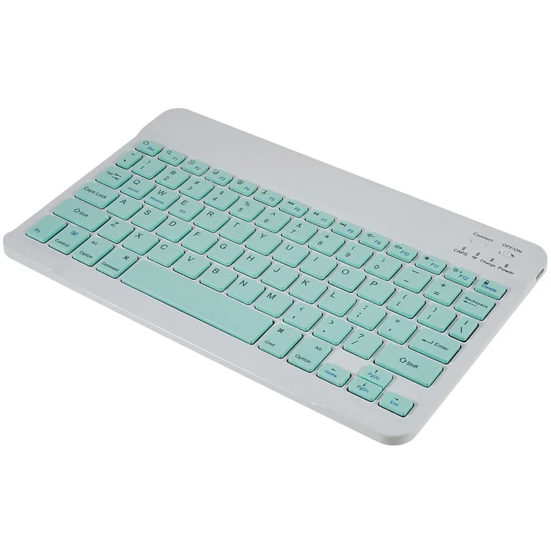 SK-1099 For iPad (2025) / 10.9 (2022) PU Leather Tablet Stand Cover with Bluetooth-Compatible Keyboard - Green