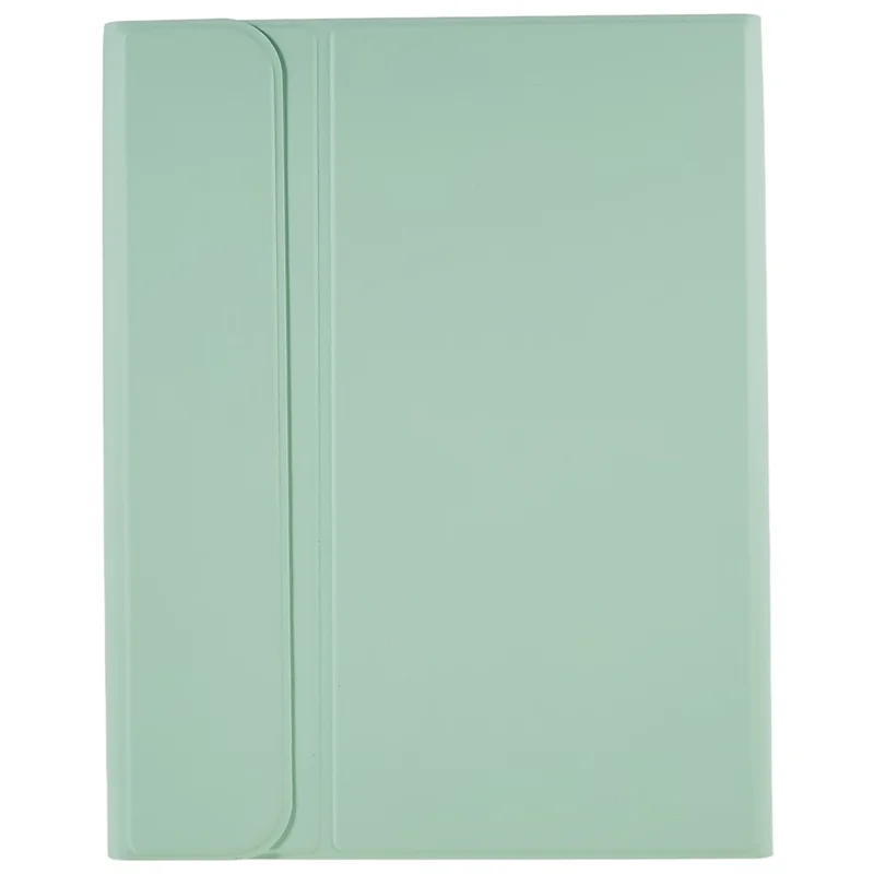 SK-1099 For iPad (2025) / 10.9 (2022) PU Leather Tablet Stand Cover with Bluetooth-Compatible Keyboard - Green