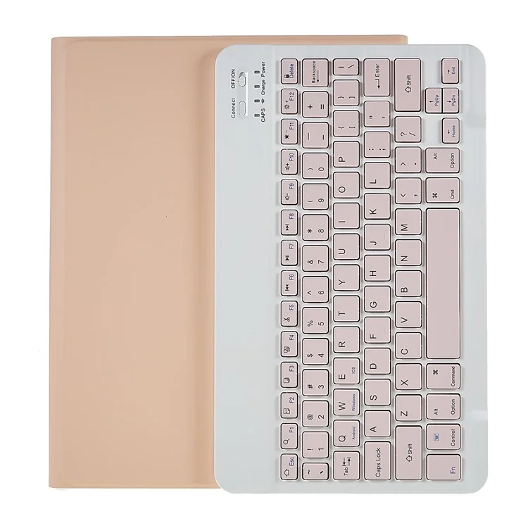 sk-1109 für ipad pro 11-zoll (2018) /(2020) /(2021) /(2022) / ipad air (2020) /(2022) wlan -tastaturhülle mit pu leder folio flip cover bluetooth -tastaturhülle - rosa