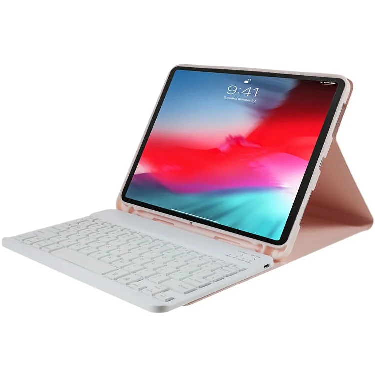 SK-1109 For iPad Air 11 (2025) / (2024) / Pro 11 (2018) / (2020) / (2021) / (2022) / Air (2020) (2022) Bluetooth-Compatible Keyboard Case - Pink