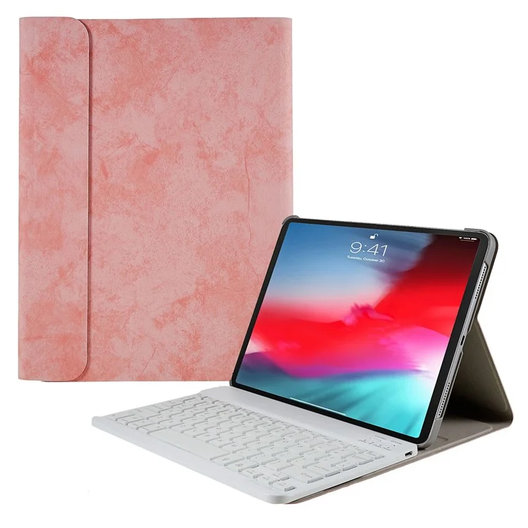 SK-1101 Per Ipad Pro 11 Pollici (2018) / Ipad Air (2020) /(2022) Custodia Per Tastiera Texture di Stoffa PU Coperchio Smart Coperchi - Rosa