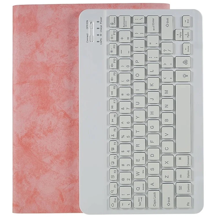 SK-1101 Per Ipad Pro 11 Pollici (2018) / Ipad Air (2020) /(2022) Custodia Per Tastiera Texture di Stoffa PU Coperchio Smart Coperchi - Rosa