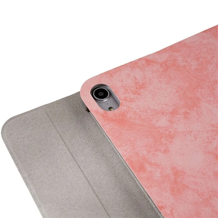 SK-1101 Per Ipad Pro 11 Pollici (2018) / Ipad Air (2022) /(2020) Texture Auto Wake / Sleep pu PU Coperchio Coperchio Drova in Cavello Con Tastante Buuetooth Retroilluminato - Rosa