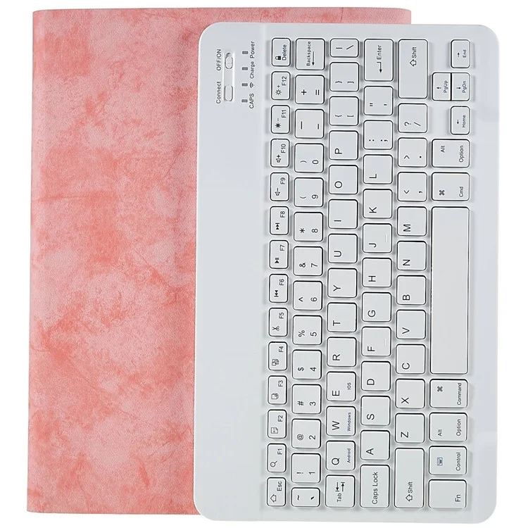 SK-1101 Per Ipad Pro 11 Pollici (2018) / Ipad Air (2022) /(2020) Texture Auto Wake / Sleep pu PU Coperchio Coperchio Drova in Cavello Con Tastante Buuetooth Retroilluminato - Rosa