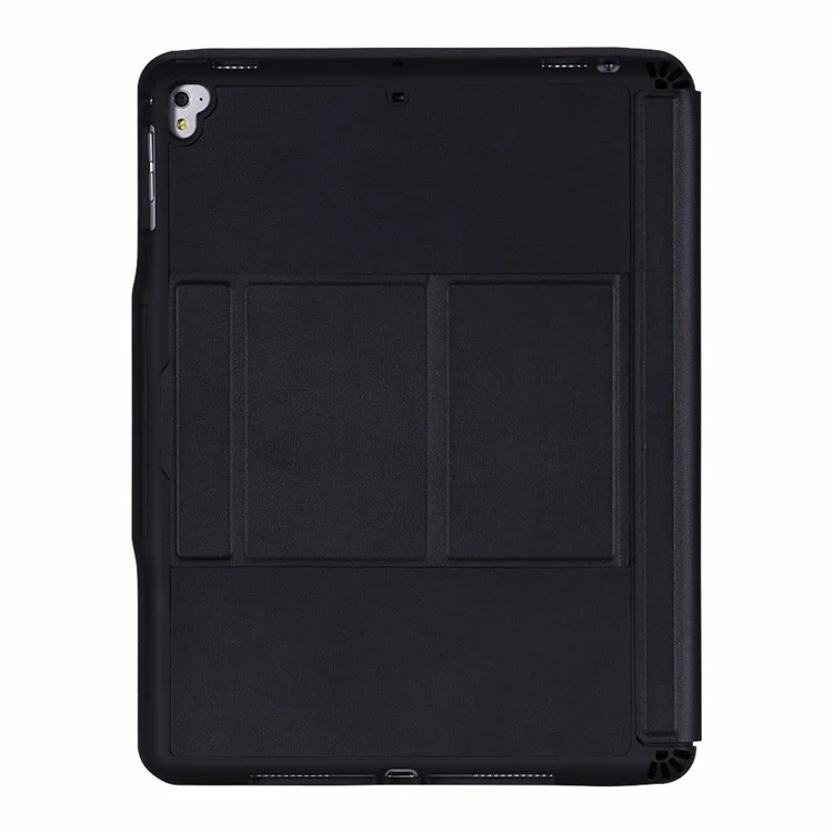 T206D For iPad Air 10.5 inch (2019) / iPad Pro 10.5-inch (2017)  /  iPad 10.2 (2021) / (2019) / (2020) Detachable Bluetooth-compatible Keyboard + Shockproof Case, 7-Color Backlit Wireless Keyboard Case