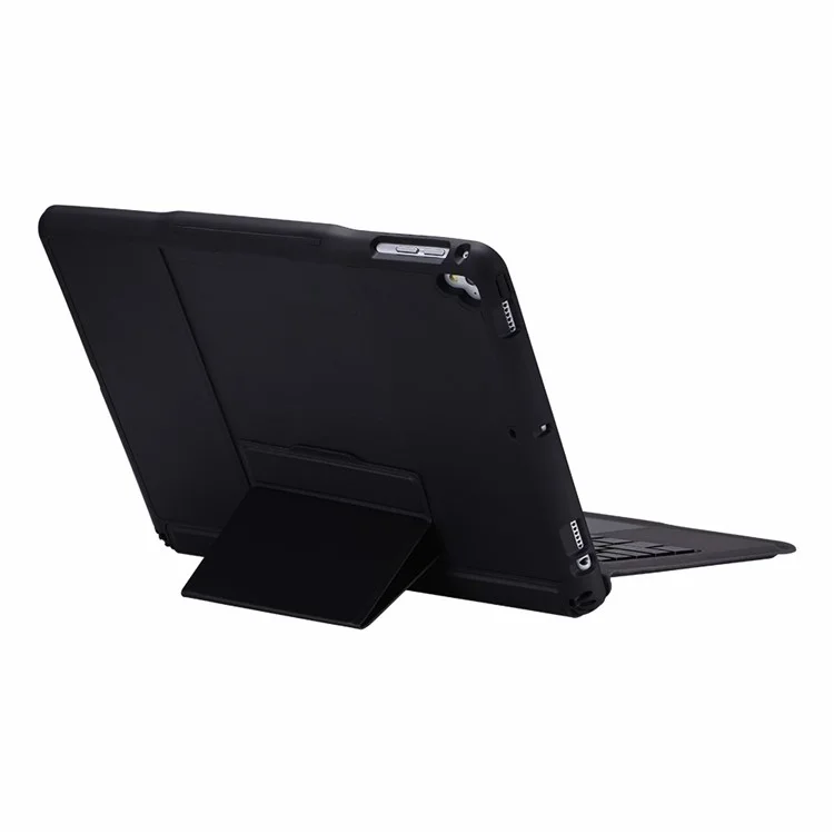 T206D For iPad Air 10.5 inch (2019) / iPad Pro 10.5-inch (2017)  /  iPad 10.2 (2021) / (2019) / (2020) Detachable Bluetooth-compatible Keyboard + Shockproof Case, 7-Color Backlit Wireless Keyboard Case