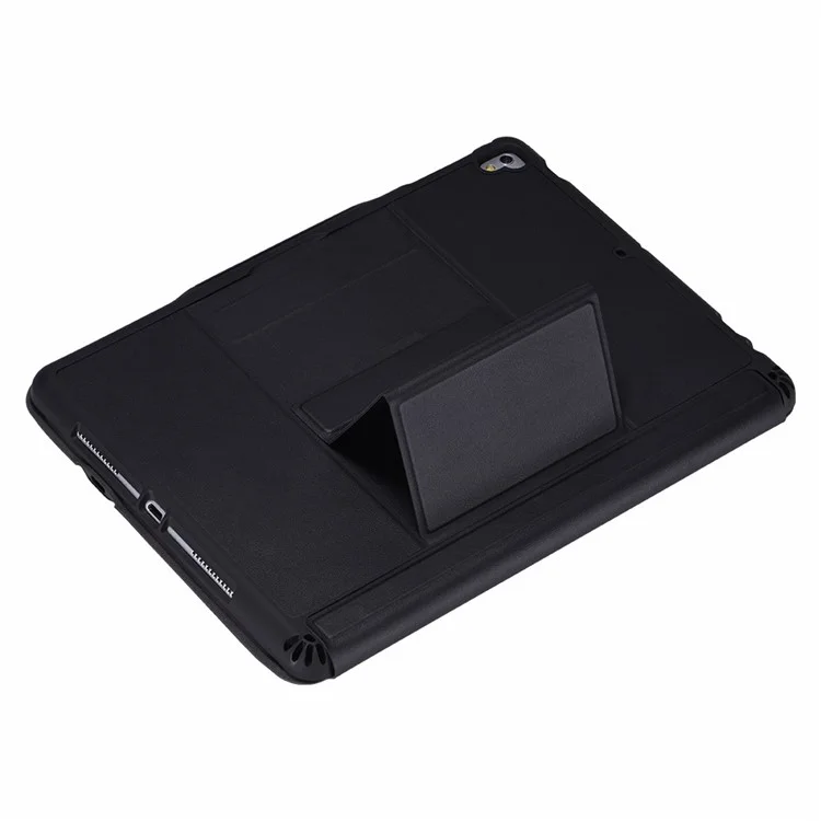 T206D For iPad Air 10.5 inch (2019) / iPad Pro 10.5-inch (2017)  /  iPad 10.2 (2021) / (2019) / (2020) Detachable Bluetooth-compatible Keyboard + Shockproof Case, 7-Color Backlit Wireless Keyboard Case