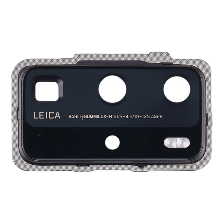 Pour Huawei P40 Pro Couvercle de support d'objectif de caméra arrière OEM avec partie en verre (sans logo) - Noir