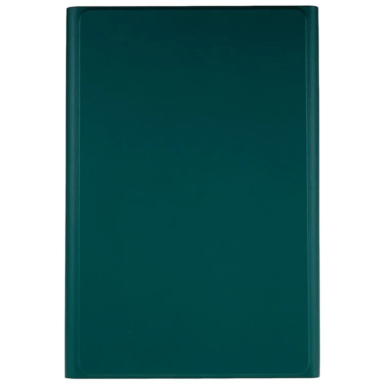 Pour Lenovo Tab M10 Plus (Gen 3) PU en Cuir Amortisseur de Tablette de Tablette de Tablette Anti-rayures Avec Clavier Bluetooth - Vert de Minuit