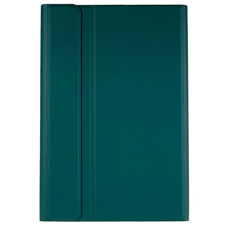 Pour Lenovo Tab M10 Plus (Gen 3) PU en Cuir Amortisseur de Tablette de Tablette de Tablette Anti-rayures Avec Clavier Bluetooth - Vert de Minuit