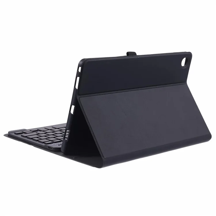 Für Lenovo Tab M10 Plus (3. Generation) / Xiaoxin Pad 2022 10,6 Zoll PU-Leder Tablet-Ständer-Hülle mit Bluetooth-Tastatur - Schwarz