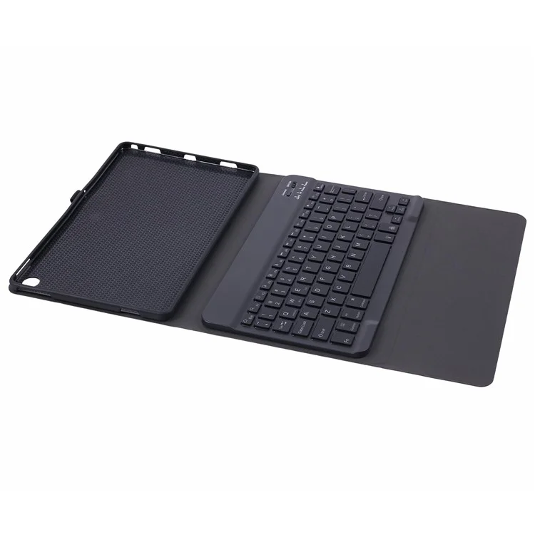 Für Lenovo Tab M10 Plus (3. Generation) / Xiaoxin Pad 2022 10,6 Zoll PU-Leder Tablet-Ständer-Hülle mit Bluetooth-Tastatur - Schwarz