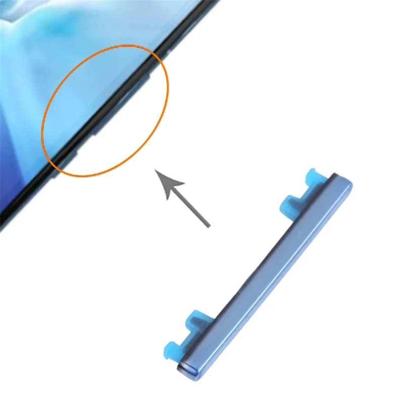 For Xiaomi Mi 11 Lite 4G / 5G Volume Side Button Replacement Part (without Logo) - Blue