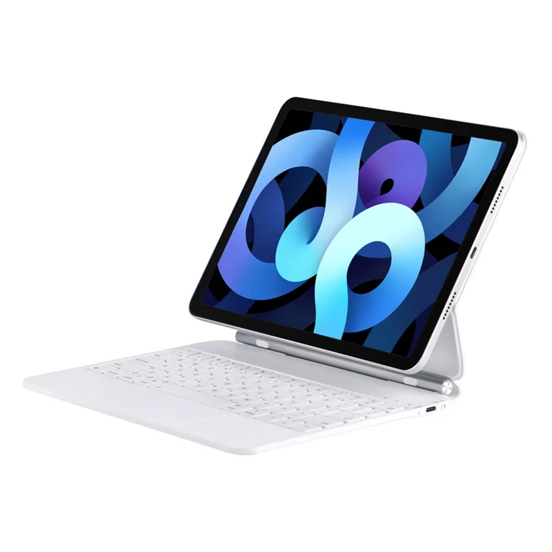 X7 For iPad Air 11 (2026) / (2025) / (2024) / Air (2020) (2022) / Pro 11 (2018) / (2020) / (2021) / (2022) Bluetooth-Compatible Keyboard Case - White