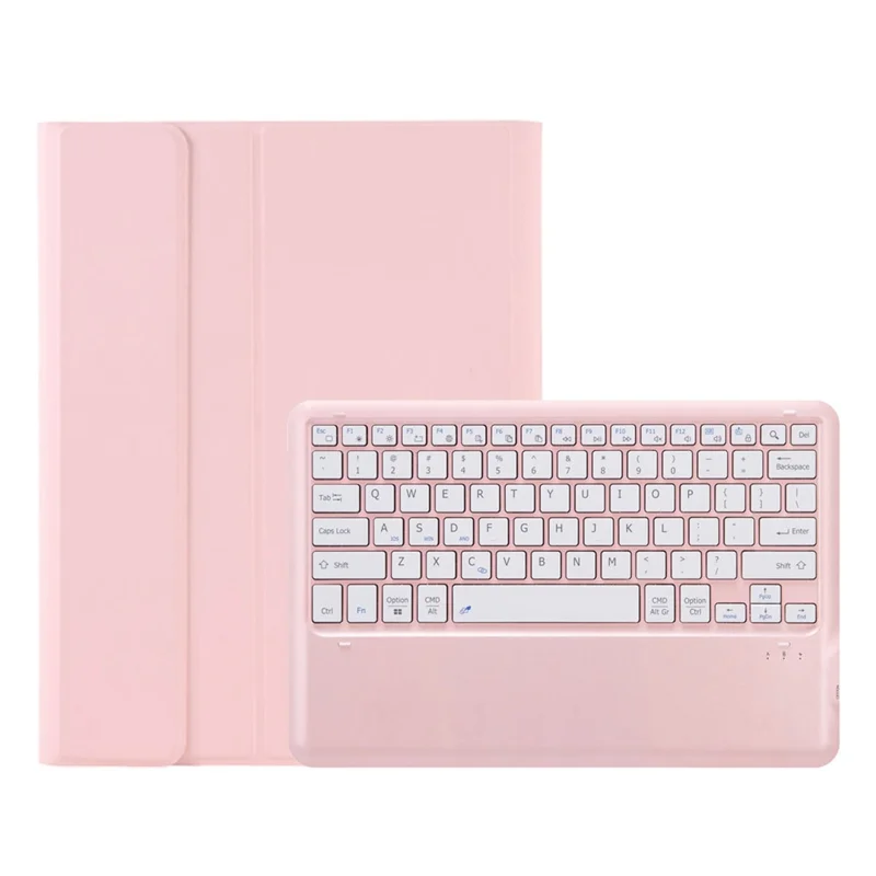 AHV8 For Honor Pad V8 Pro 12.1-inch Tablet Case with Detachable Bluetooth-compatible Keyboard PU Leather + TPU Protective Cover - Pink