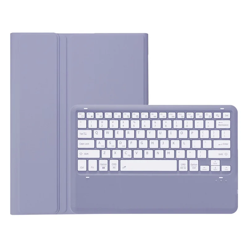 AHV8 For Honor Pad V8 Pro 12.1-inch Tablet Case with Detachable Bluetooth-compatible Keyboard PU Leather + TPU Protective Cover - Purple