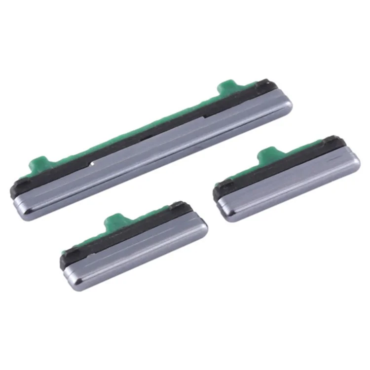 Pour Samsung Galaxy S10 5G G977 3 pièces / jeu de boutons latéraux d'alimentation et de volume OEM (sans logo) - Noir