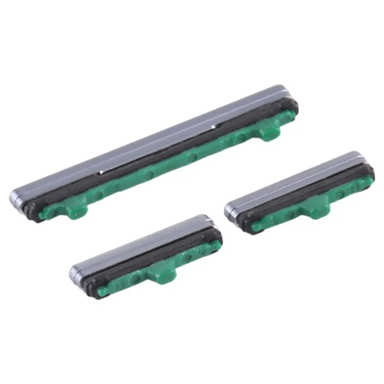 Pour Samsung Galaxy S10 5G G977 3 pièces / jeu de boutons latéraux d'alimentation et de volume OEM (sans logo) - Noir