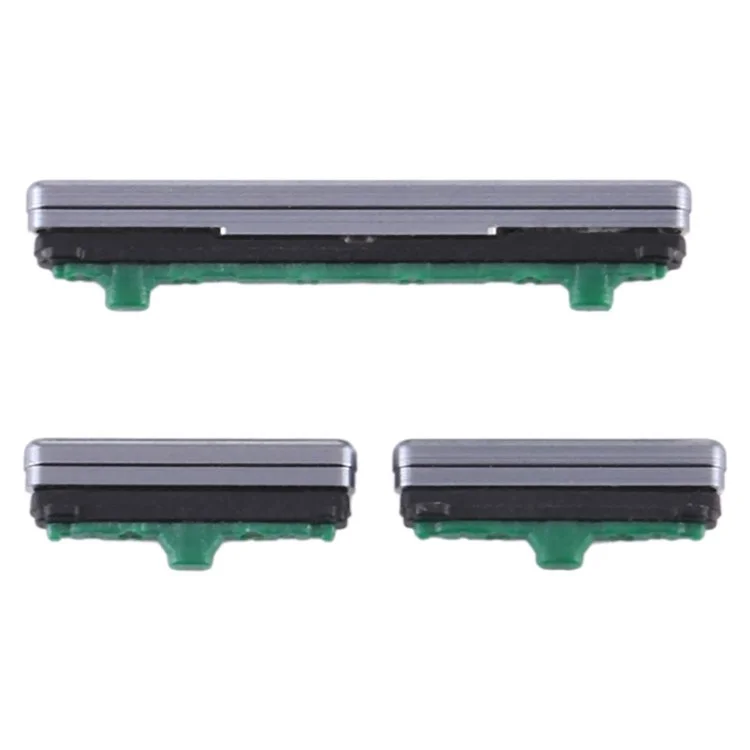 Pour Samsung Galaxy S10 5G G977 3 pièces / jeu de boutons latéraux d'alimentation et de volume OEM (sans logo) - Noir