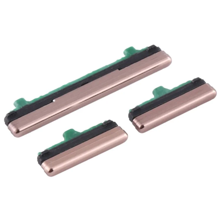 For Samsung Galaxy S10 5G G977 3Pcs / Set OEM Power On / Off and Volume Side Buttons (without Logo) - Gold