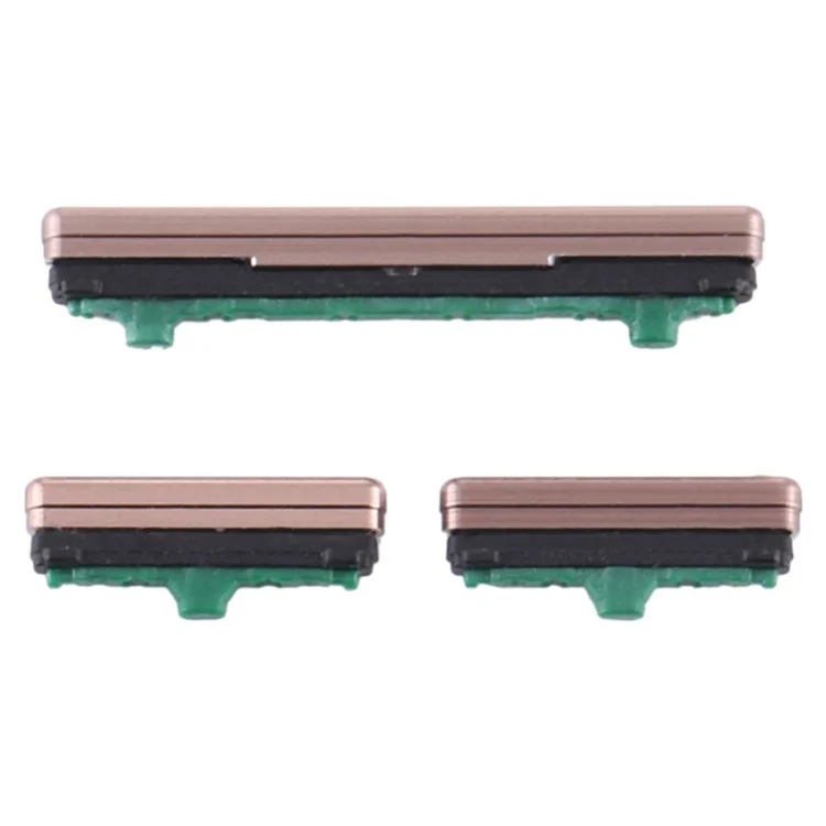 For Samsung Galaxy S10 5G G977 3Pcs / Set OEM Power On / Off and Volume Side Buttons (without Logo) - Gold