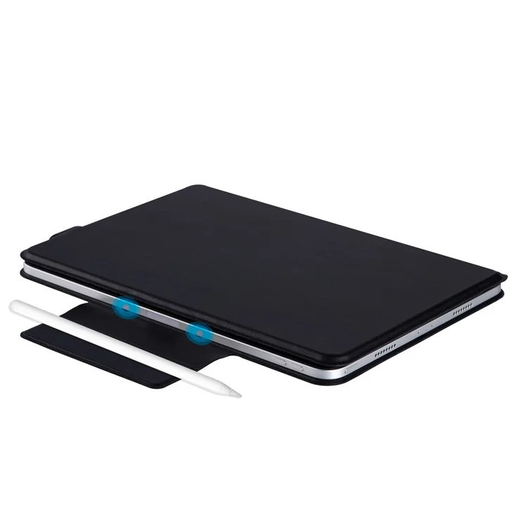3125-6 For iPad Air (2020) / (2022) / Pro 11 (2022) / (2021) / (2020) / (2018) Bluetooth-Compatible Keyboard Case - Black