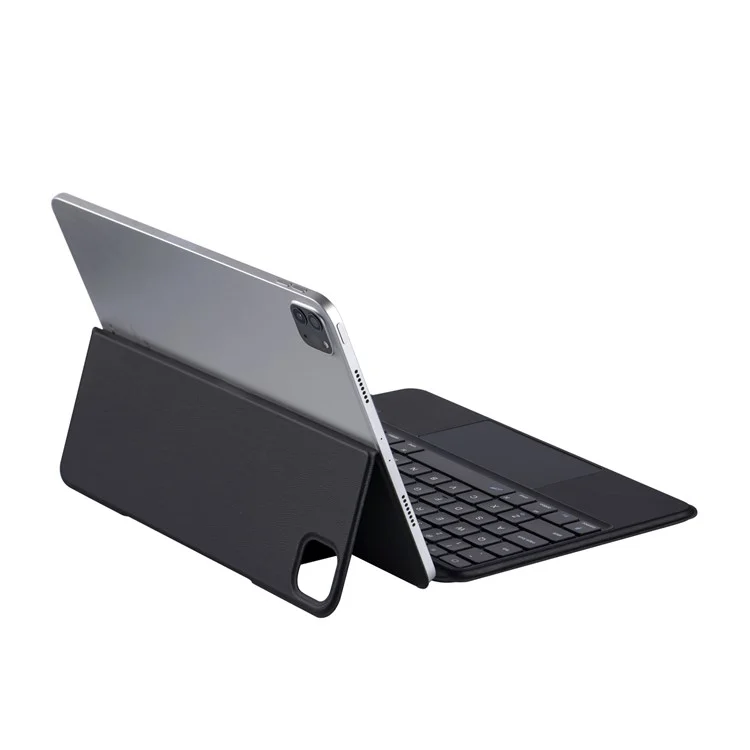3125-6 For iPad Air (2020) / (2022) / Pro 11 (2022) / (2021) / (2020) / (2018) Bluetooth-Compatible Keyboard Case - Black