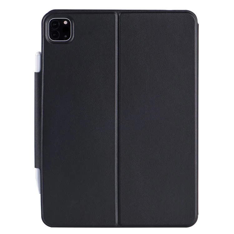 3125-6 For iPad Air (2020) / (2022) / Pro 11 (2022) / (2021) / (2020) / (2018) Bluetooth-Compatible Keyboard Case - Black