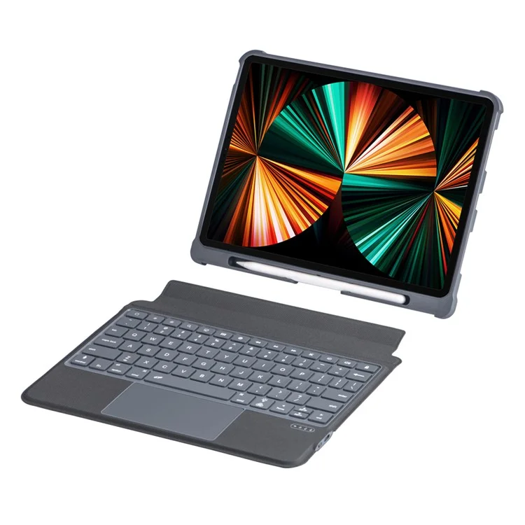 5507D For iPad Pro 11 (2022) / (2021) / (2020) / Air (2022) / (2020) Bluetooth-Compatible Keyboard Case with Backlit