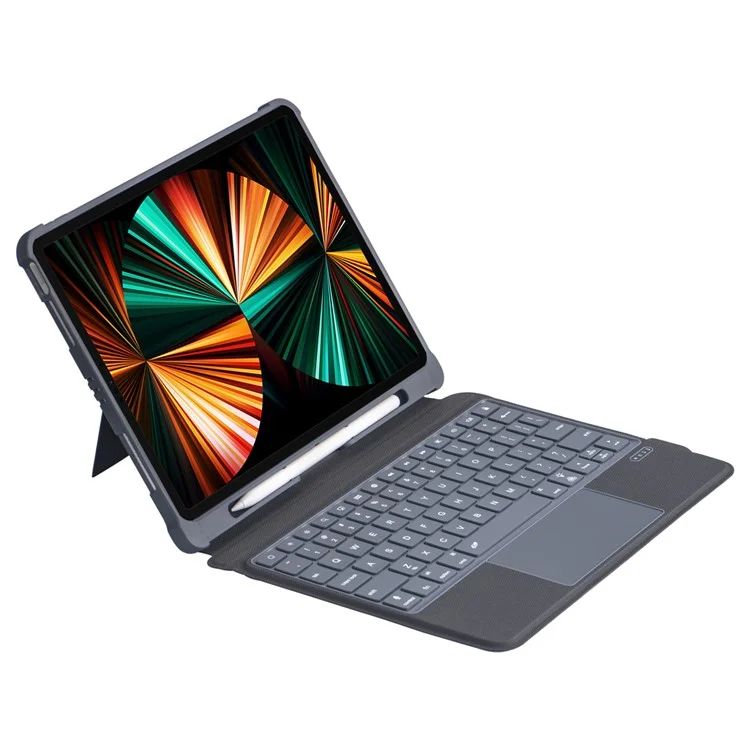 5507D For iPad Pro 11 (2022) / (2021) / (2020) / Air (2022) / (2020) Bluetooth-Compatible Keyboard Case with Backlit