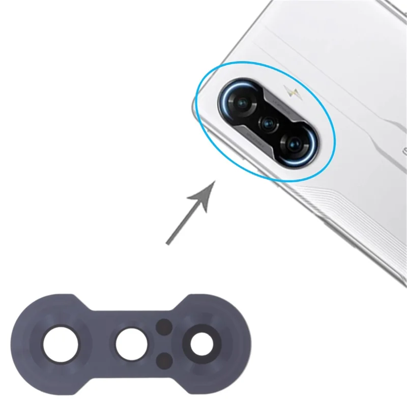 For Xiaomi Redmi K40 Gaming / Poco F3 GT Rear Camera Lens Cover Replacement Part (without Logo)