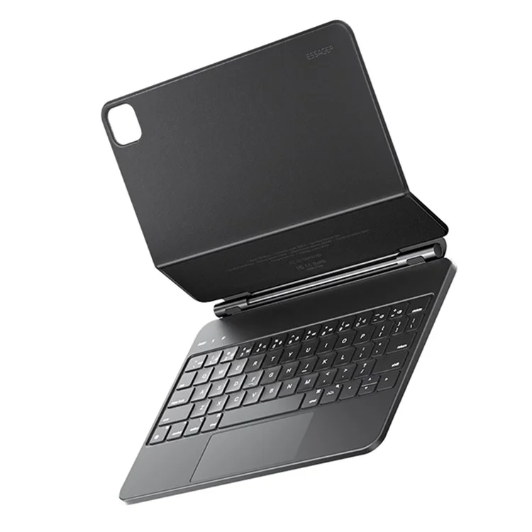 ESSAGER For iPad Pro 11-inch Magic Bluetooth Keyboard Magnetic Anti-drop Tablet Stand Case - Black