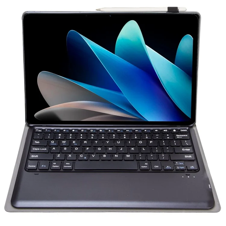 AV12 PU Leather Tablet Case for vivo Pad2 , Stand Tablet Cover with Detachable Bluetooth-compatible Wireless Keyboard - Black