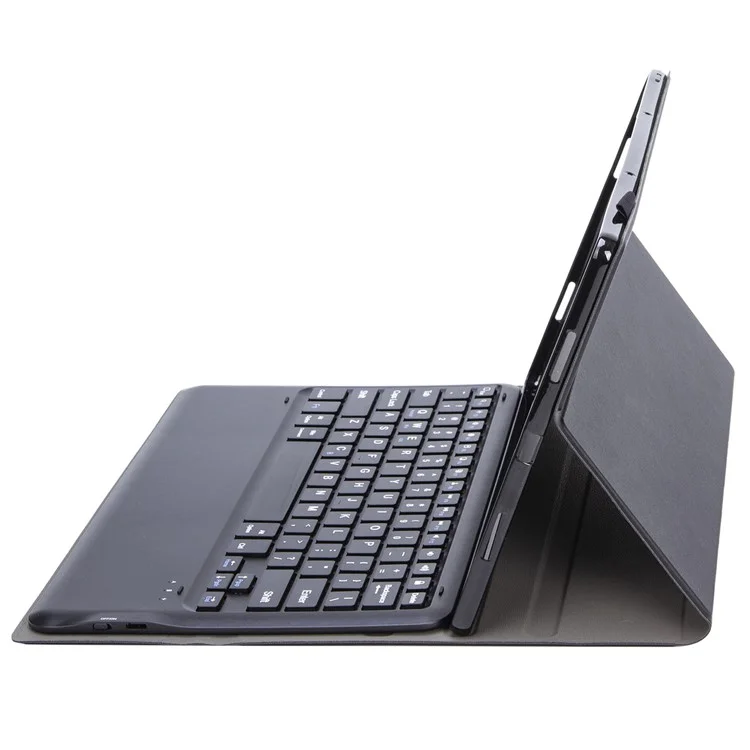 AV12 PU Leather Tablet Case for vivo Pad2 , Stand Tablet Cover with Detachable Bluetooth-compatible Wireless Keyboard - Black