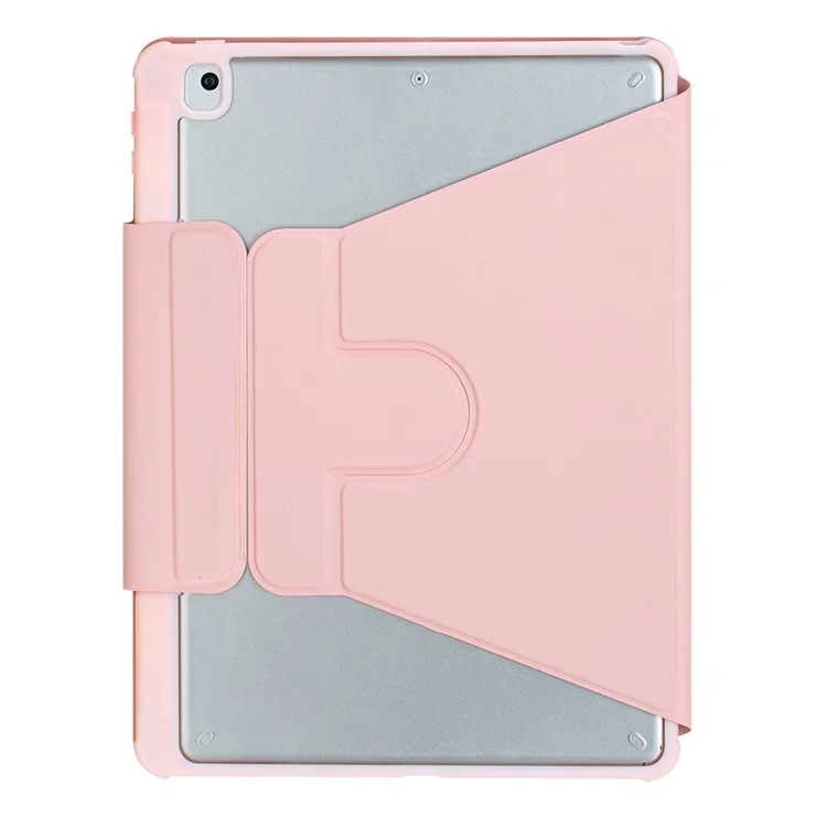 F10B-A Carcasa para Tablet iPad 10.9 (2022) de Piel de PU con Soporte Acrilico Transparente y Teclado con Touchpad Bluetooth - Rosa