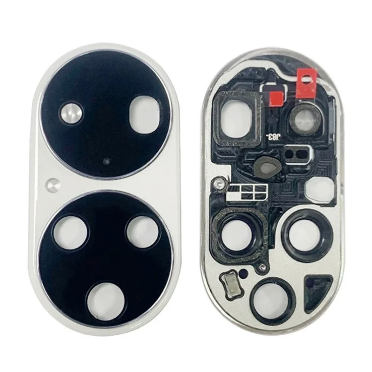 Para Huawei P50 Pro 4G OEM Back Camera Lens Holder Cover com Vidro Parte (sem Logotipo) - Branco